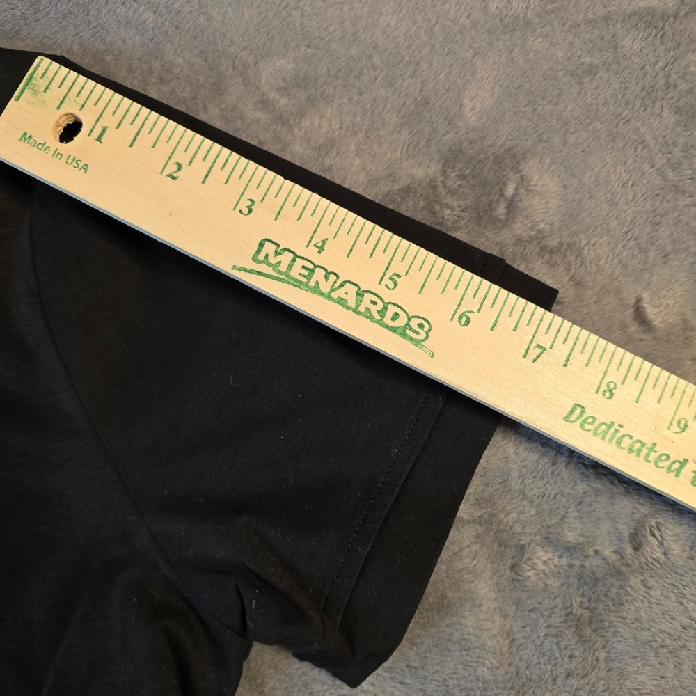 Raith Black Cotton T-Shirt Men M Minimalist Basic Casual Streetwear‎ Tee Comfort - Picture 8 of 11